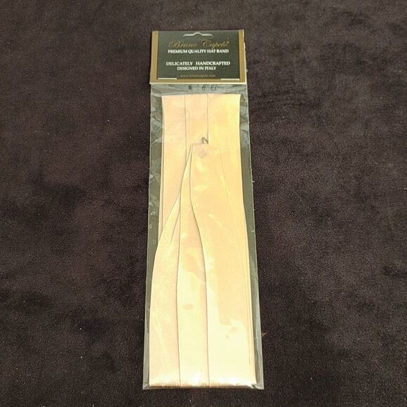 BRUNO CAPELO FASHION 3 PLEAT SATIN HAT BAND. - Picture 1 of 2